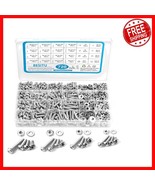 Durable 720Pcs Phillips Bolts &amp; Washers Assortment - Stainless Steel Con... - $807.46 MXN