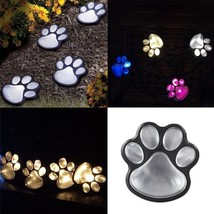 Solar Powered Animal Paw Print Lights LED Solar Lamps Garden Outdoors Lantern LE - £41.31 GBP