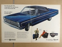 1966 Chrysler Plymouth VIP Canadian Club AC Spark Plugs Print Ad 10.5" x 13.25" - $7.20