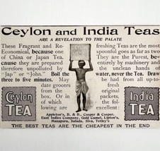 Ceylon And India Tea 1897 Advertisement Victorian Economical Beverage DW... - $17.50
