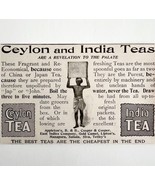 Ceylon And India Tea 1897 Advertisement Victorian Economical Beverage DW... - £13.97 GBP