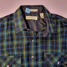 Vintage Claybrooke Outdoors Ukraine Made Acrylic Plaid Size XL Button Up LS - £11.76 GBP