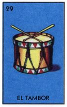 29 El Tambor (The Drum) Mexican Loteria Vinyl Decal Sticker UV &amp; Water P... - $5.87