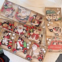 9pcs Wood Fretwork Hanging Decoration Xmas Tree Christmas Ornaments Gift... - $15.04 CAD+