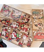 9pcs Wood Fretwork Hanging Decoration Xmas Tree Christmas Ornaments Gift... - $206.73 MXN+
