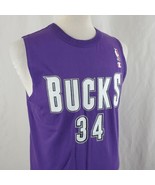 Vintage Milwaukee Bucks Ray Allen #34 Champion Sleeveless T-Shirt Medium... - £27.40 GBP