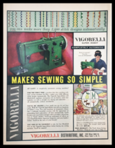 1955 Vigorelli Super-Robot Sewing Machine Vintage Print Ad - $264.68 MXN