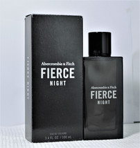 FIERCE NIGHT By Abercrombie &amp; Fitch 3.4oz Eau De Cologne  Spray (Actual Photo) - £62.20 GBP