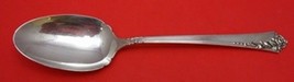 Damask Rose by Oneida Sterling Silver Serving Spoon with Scalloped Edge ... - £109.99 GBP