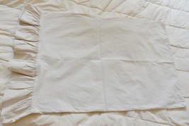 Ralph Lauren Beige GINGHAM Small Check Ruffle Pillowcase Beige Standard (1) - £38.44 GBP