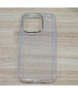 Cell Phone Case For iPhone 14 Pro 6.1&quot; Slim Clear Glitter + Screen Prote... - £3.92 GBP