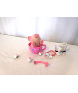Toy Teck Flocked Teacup Piggies Pink Pig Talks 6” Jade Rare Dark Pink Cu... - $565.42 MXN