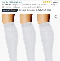 NEW Charmking compression socks L/XL - £6.35 GBP