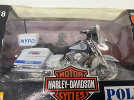 Harley-Davidson Police Cycles Maisto 1:18 Die-Cast Series 4 NYPD New (read) - £15.90 GBP