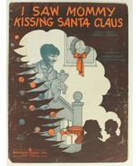 Christmas Sheet Music I Saw Mommy Kissing Santa Claus Harman Music Jimmy... - $11.29