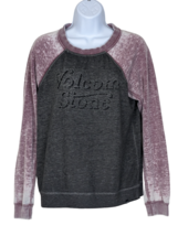 Volcom Stone Size XS Burnout Long Sleeve T Shirt Gray &amp; Light Purple-Som... - $19.85