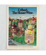 Vintage 1978 Cribari Wine Magazine Print Ad The House Wine Full Color 8&quot;... - €5,63 EUR