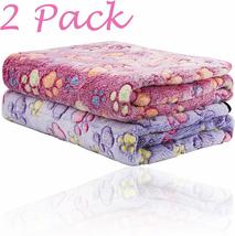 2 Pack Puppy Blanket for Pet Cushion Small Dog Cat Bed Soft Warm Mat - £22.37 GBP