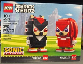 LEGO Brickheadz Sonic Knuckles &amp; Shadow 40672 NEW 2024 SEALED 298 pcs - £23.97 GBP