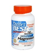Doctor&#39;s Best High Absorption Magnesium 100 mg., 120 Tablets - $284.01 MXN
