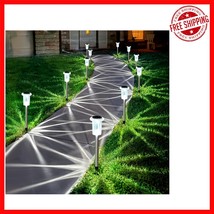 10 Pack Elegant Solar Pathway Lights - Stylish Waterproof Outdoor Lighting - $34.91