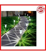 10 Pack Elegant Solar Pathway Lights - Stylish Waterproof Outdoor Lighting - $645.29 MXN