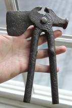 vintage primitive axe hammer plier snippers multi tool HAND FORGED ranch - £29.50 GBP