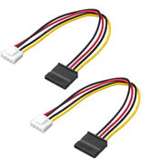 2Pack 4 Pin to SATA Female Hard Drive Power Adapter Cable Compatible wit... - $13.11