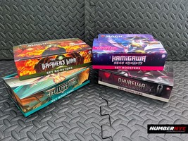 4x MTG EMPTY Set Booster Boxes Brothers War New Capenna Neon Dynasty Phyrexia - £18.18 GBP