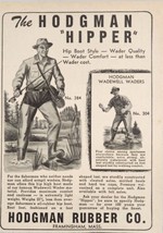 1949 Print Ad Hodgman Rubber Hipper Wader Quality Fishing Boots Framingham,MA - £11.22 GBP