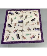 Vintage Pink Handkerchief Bandana With Asian People In 1920’s/1930’s Clo... - €12,66 EUR