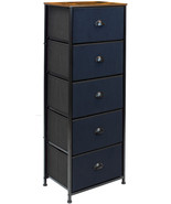 Sorbus Dresser w/ 5 Drawers - Furniture Tall Storage Organizer Unit for ... - £86.29 GBP