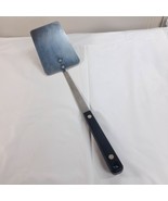 EKCO Flint Solid Spatula Turner Flipper Stainless Steel black handle USA... - $49.00