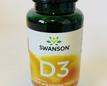 Swanson Highest Potency Vitamin D-3 Softgels, 5,000 IU, 250 Count Exp 02/27 - £11.03 GBP