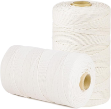 Cotton Butcher Twine String Soft Food Safe 1,650 Feet 2Mm for Cooking Cr... - £16.99 GBP