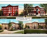 Lafayette College Multiview Easton Pennsylvania PA UNP WB Postcard N20 - $3.91