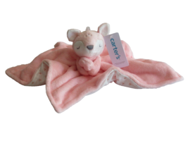 NWT Carters Plush Stuffed Animal Fawn Deer Soft Security Blanket Lovey Sleepy - £19.03 GBP