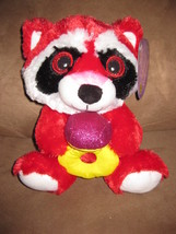 Valentine&#39;s Day Raccoon 2015 Brand New Plush Nwt Stuffed W Tags 10&quot; Sugar Loaf - $7.99