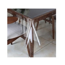 Clear Vinyl Tablecloth Protector Waterproof/Oil-Proof Plastic Square Transparent - £25.85 GBP