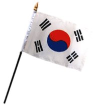 RFCO South Korea 4"x6" Desk Stick Flag (No Base) (3) - £2.25 GBP - £7.75 GBP