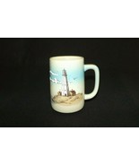 3D Beautiful Lighthouse Coffee Mug Cup Seagulls Boat Barn Scenery - $16.40 CAD