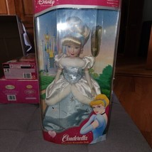 NEW 2003 Disney Princess 16&quot;  Porcelain Doll Cinderella Brass Key Collec... - $29.50