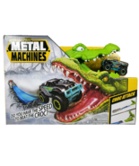 Croc Attack Playset Diecast Car Monster Truck Track &amp; Crocodile Metal Toy - £3.90 GBP