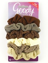 Goody Ouchless Nude Knit Ponytailer Scrunchies - 6 Pcs. (11580) - £6.38 GBP+
