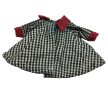 Vintage Vogue Ginny Doll Coat 1950’s Black White Checked Jacket Red Trim - $20.00