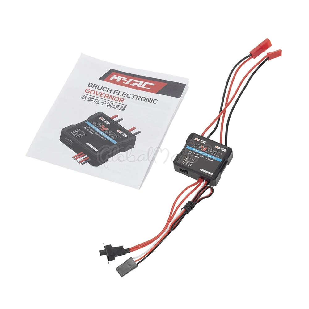 Play 20A 30A 40A Brushed ESC Electronic Speed Controller 2KHz Brush Brake For WP - £23.18 GBP