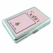 Smoking Pink Deco AD Silver MCM Metal Cigarette Case RFID Protection Wallet - $16.78