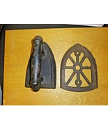 Antique Sad Iron and Trivet - $15.00