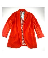Skies Are Blue Blazer Womens Coral Orange Soft Tunic Stitch Fix Career B... - $52.67 CAD