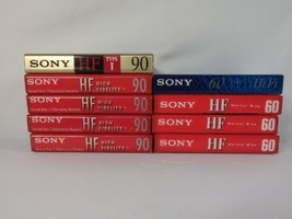 Sony Lot of 9 HF High Fidelity Blank Audio Cassette Normal Bias 5 - 90 &amp; 4 - 60  - £11.72 GBP
